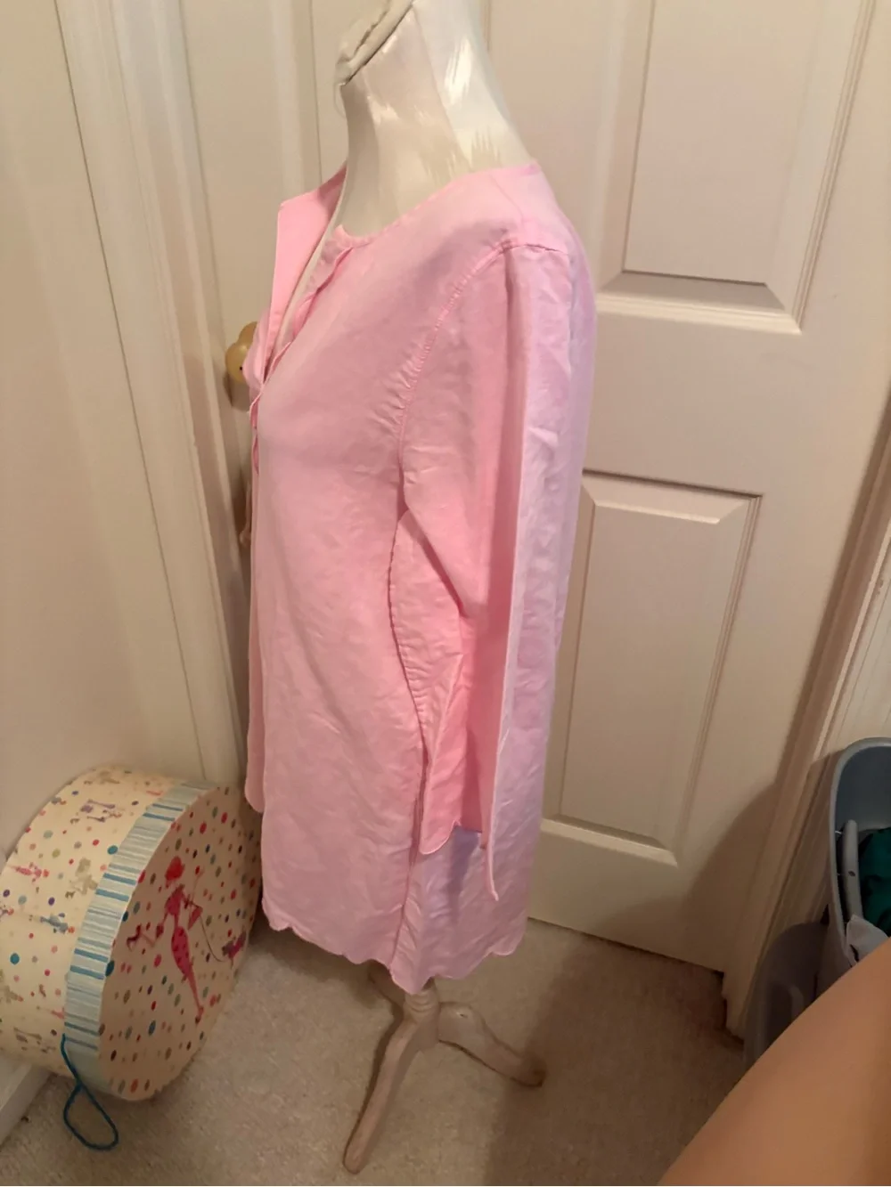 J. Crew Light Pink Tunic/chemise size M Top runway item